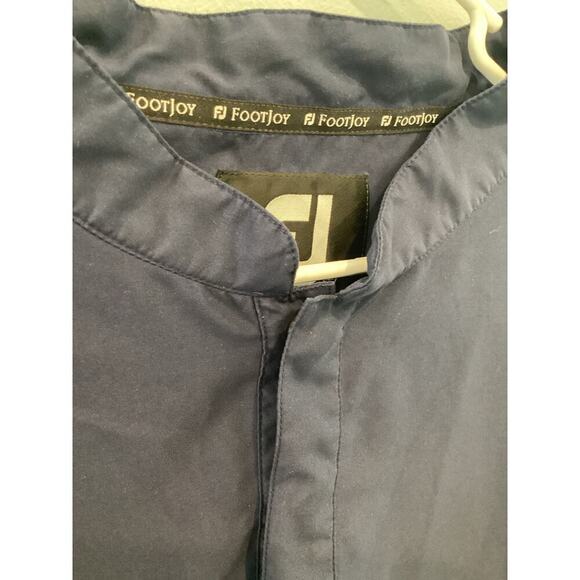 FootJoy Men Windbreaker Jacket Size XXL Navy Blue Golf Classic Preppy FJ Popover - Picture 6 of 12
